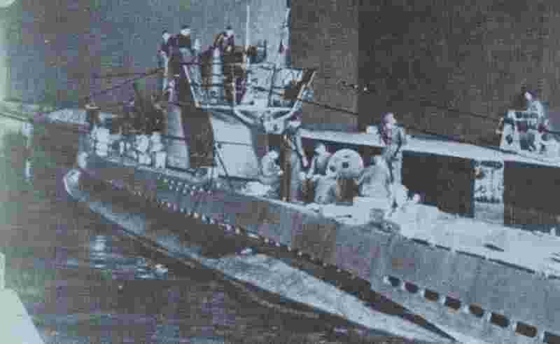 L'U-Boot 1061 dans le U-Bootbunker