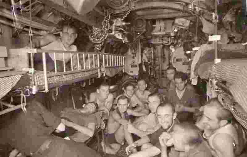 Les cabines d'un U-Boot en mission.